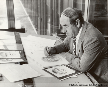 John Labbé, portraitiste, vers 1970
